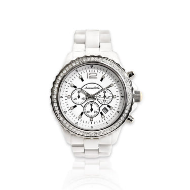 White Ceramic Avianne & Co Ceramic White Diamond Watch